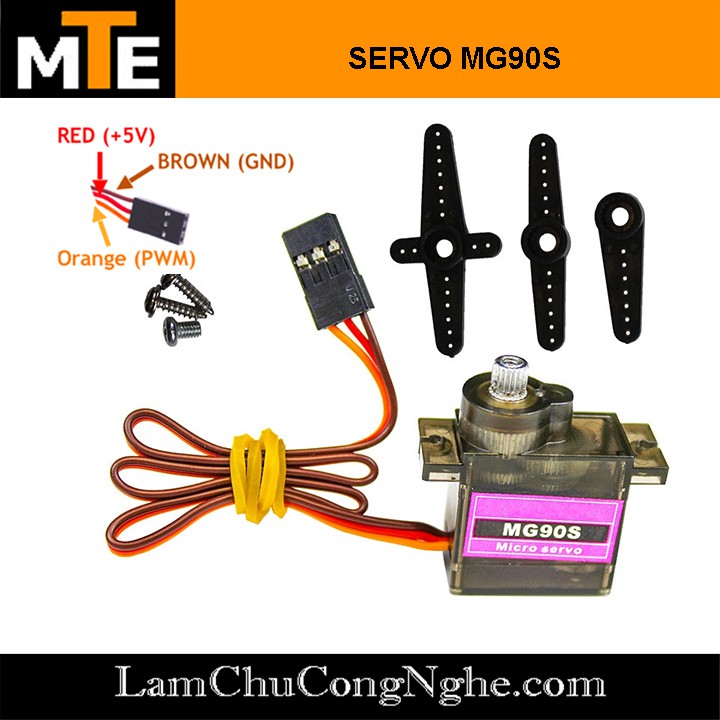 Động Cơ RC Servo MG90S ( Bánh răng kim loại)