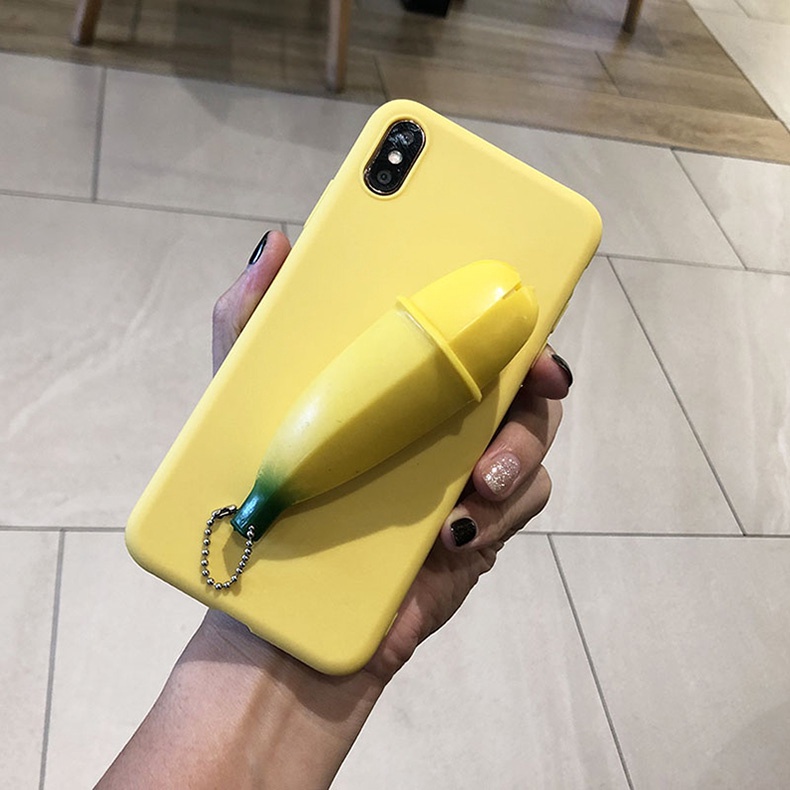 Ốp Điện Thoại Họa Tiết Chuối Nén Bảo Vệ Cho Samsung S6 S7 EDGE S8 S9 PLUS S10 LITE S20 FE S21 ULTRA S22 s22plus s22ultra