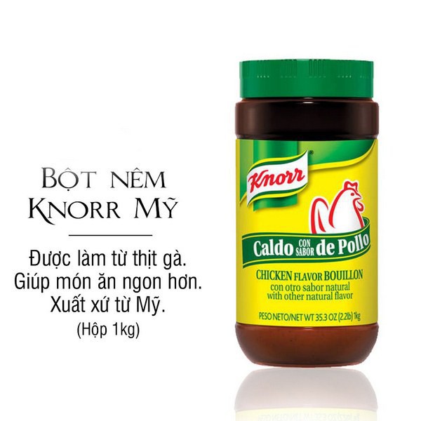 Bột Nêm Gà Knorr Chicken Flavor Bouillon 35.3 oz 1kg