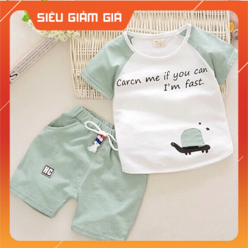 Set quần áo bé trai bé gái 0-1 tuổi Vải Thun Dệt Kim Siêu Thoáng Mát