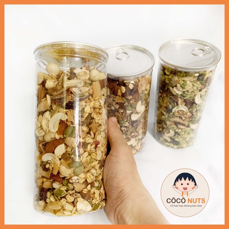 Granola siêu hạt 500g Coconuts cao cấp , ngũ cốc ăn kiêng giảm cân