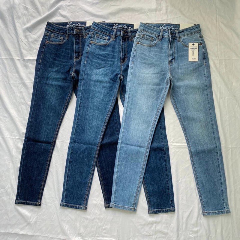 Quần Jeans Skinny 9 tấc trơn Kancan Xuất Xịn [ẢNH THẬT]