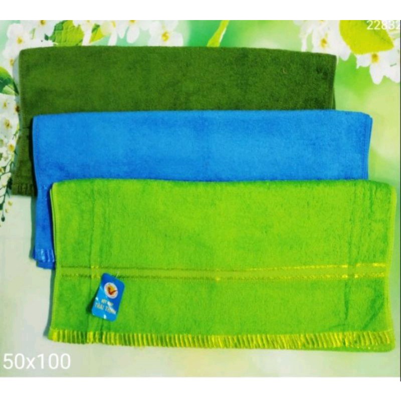 Khăn tắm 50×100cm cotton cao cấp Thái Thịnh,siêu mềm mịn cho da