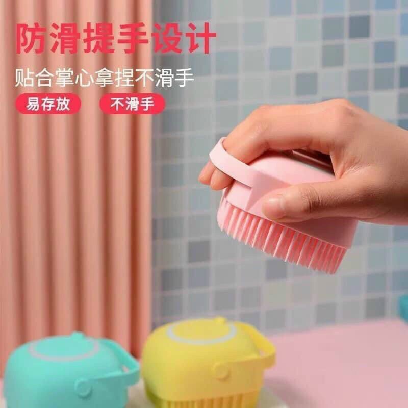 bông tắm silicon tạo bọt