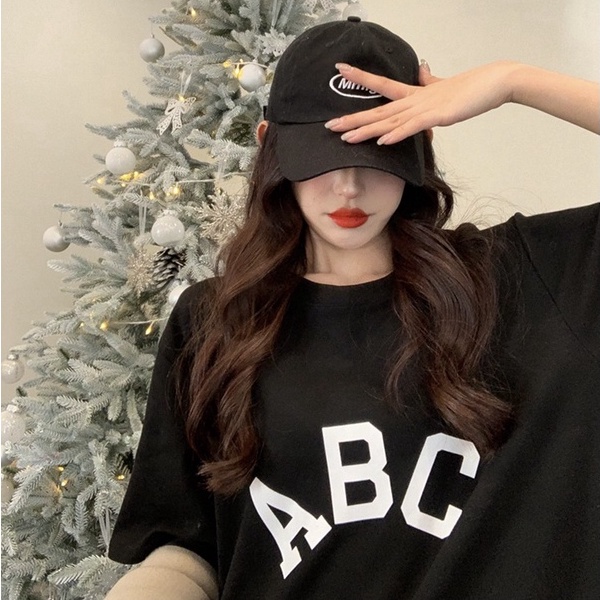 Áo Phông Unisex ABC Dáng Rộng Tay Lỡ,Áo Thun Mùa Hè Thoáng Mát Thời Trang