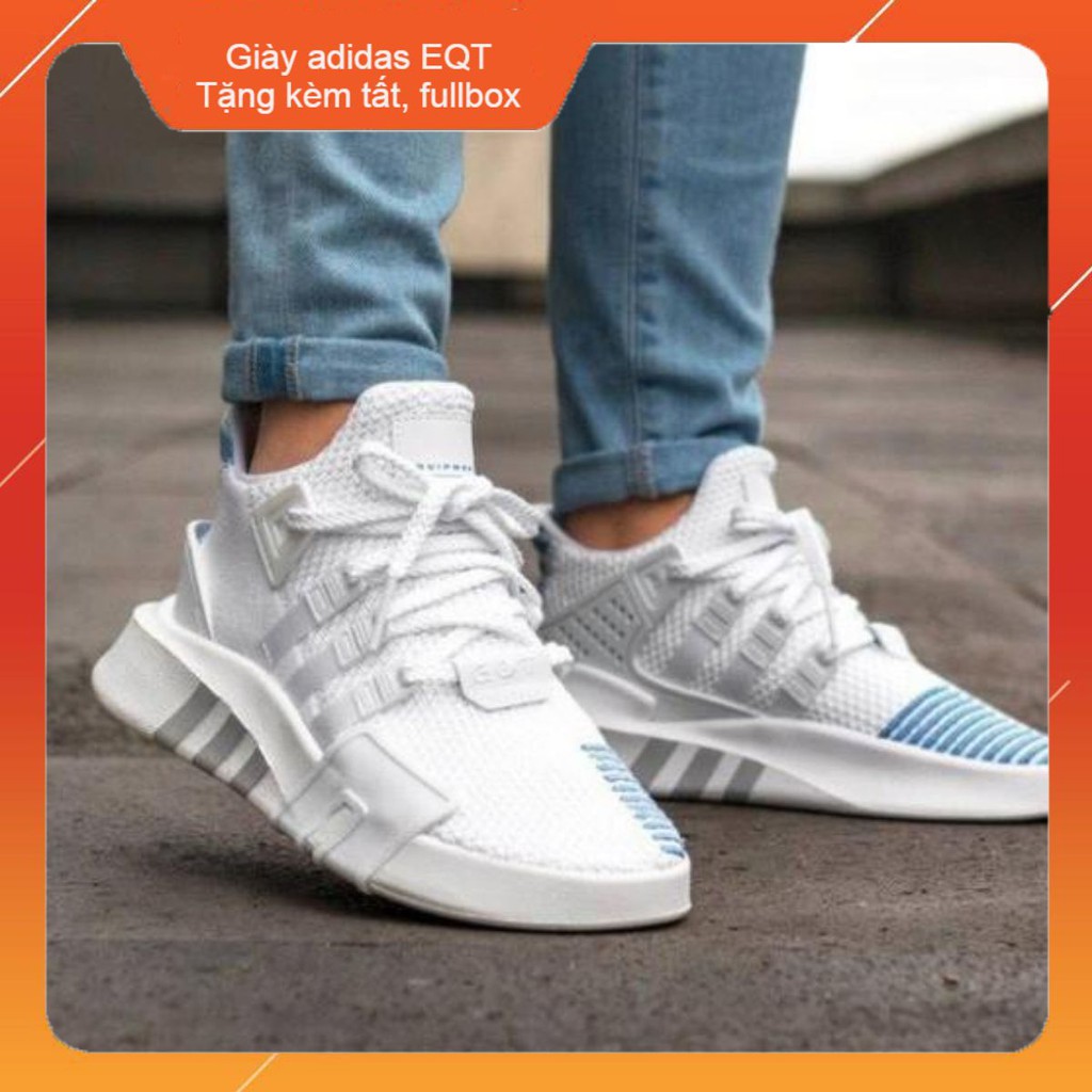 Giày thể thao EQT trắng nam nữ, Giày chạy bộ và tập gym nam nữ