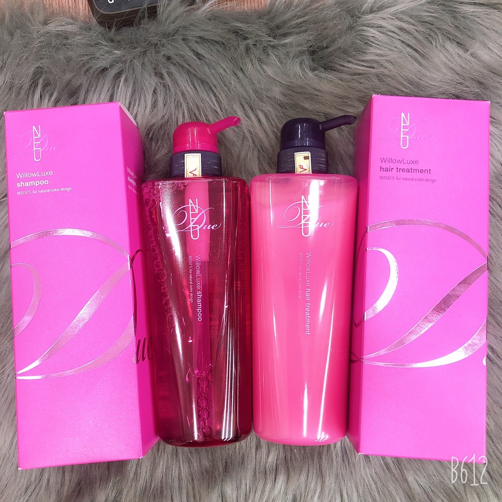 Bộ dầu gội xả suôn mượt làm sạch tóc và da đầu WILLOWLUXE MILBON 500ml ( hàng chính hãng )