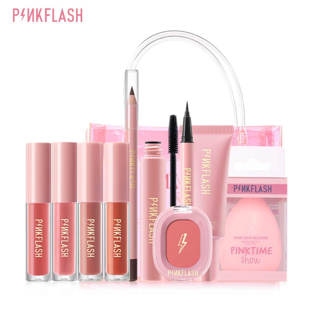 Set mỹ phẩm trang điểm PinkFlash đầy đủ tiện lợi làm đẹp cho nữ