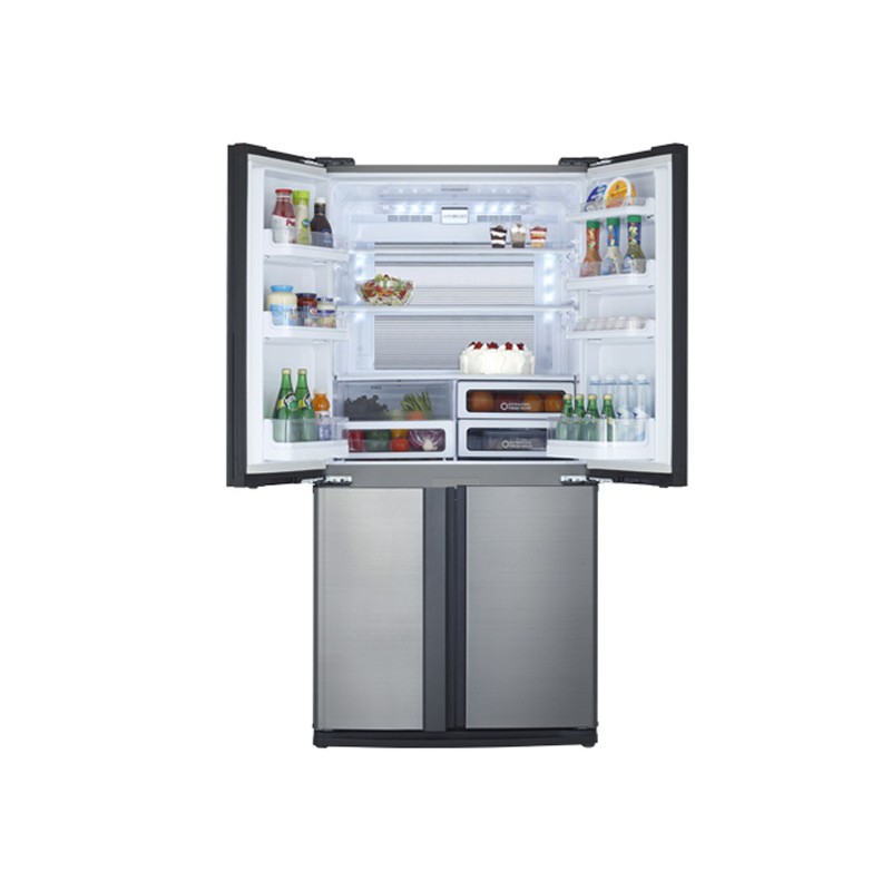 Tủ lạnh Sharp Inverter 556 lít SJ-FX630V-ST -Làm lạnh nhanh, Làm đá nhanh, sản xuất Thái Lan, giao hàng miễn phí HCM