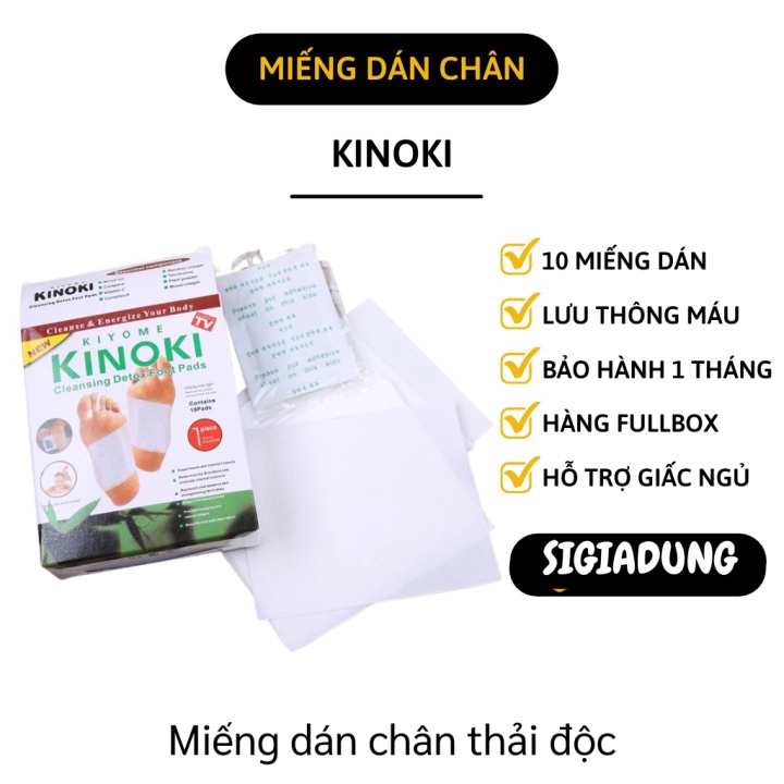 [SGD] Combo 10 Miếng dán chân giải độc Kinoki- miếng dán chân giúp tăng cường hệ miễn dịch 2223