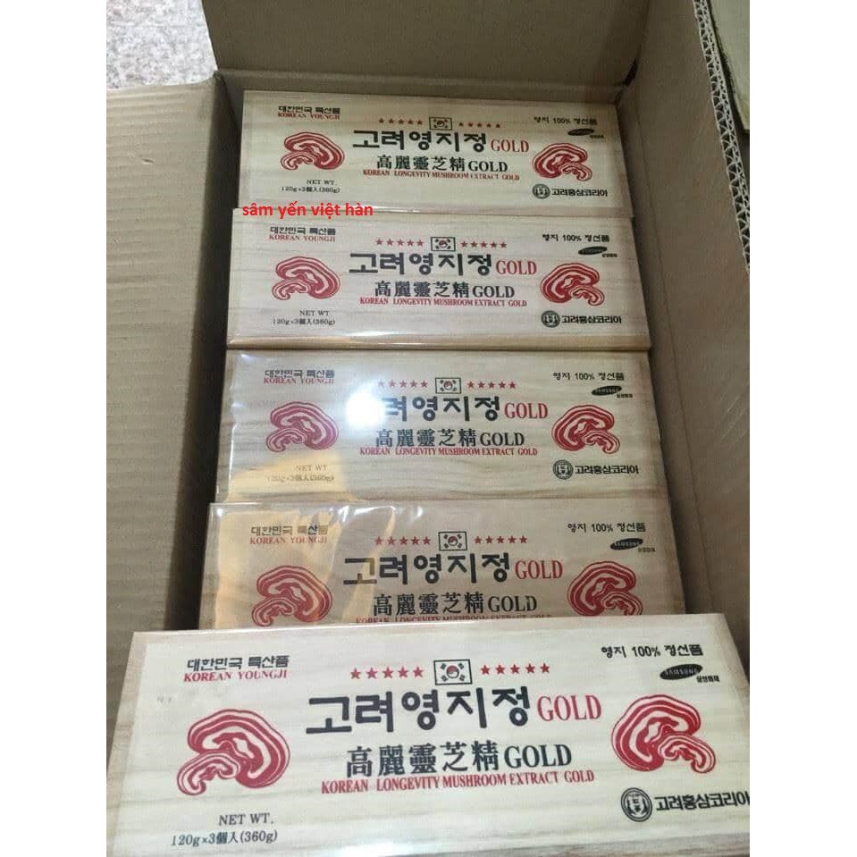 CAO LINH CHI HÀN QUỐC - HỘP 3 LỌ X 120G
