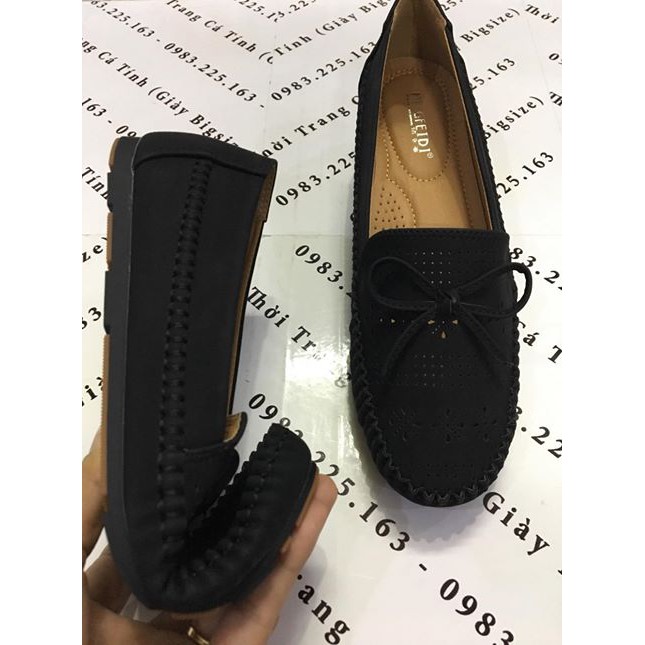 HÀNG CÓ SẴN (Size 40➡️42) _Giày Lười Phối Nơ Siêu Mềm_ BIG SIZE