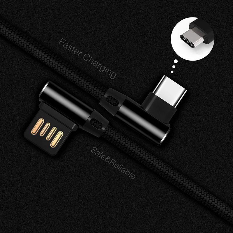 Dây Cáp Sạc Usb 90 Độ Cho Samsung S8 Note 8, Lg V20 G6 G5 Google Pixel 2/xl | BigBuy360 - bigbuy360.vn