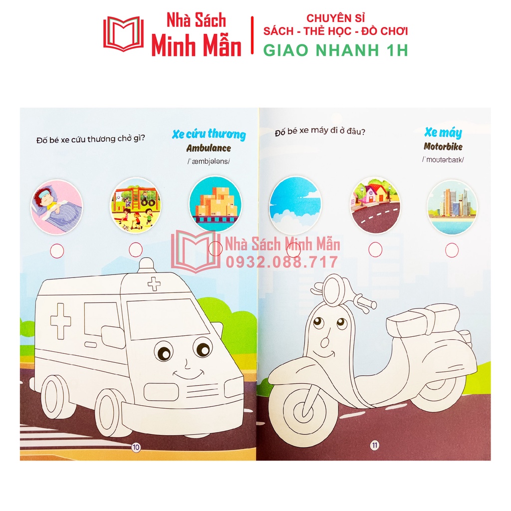 Sách - Tô Màu Phát Triển Trí Thông Minh - Dành Cho Bé Từ 2-6 Tuổi