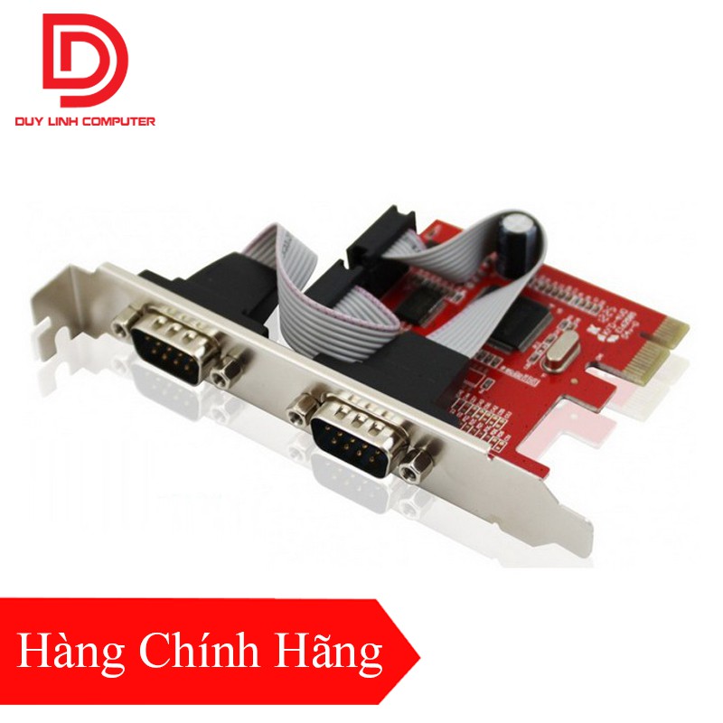 Card PCI Express to Com 2 cổng Unitek Y-7504 - Hàng Chính Hãng