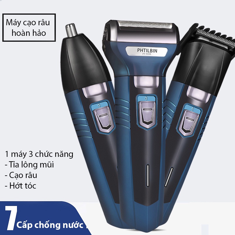Máy cạo râu cao cấp chuyên nghiệp 3 trong 1 - FREESHIP - TICKMUA - LD017