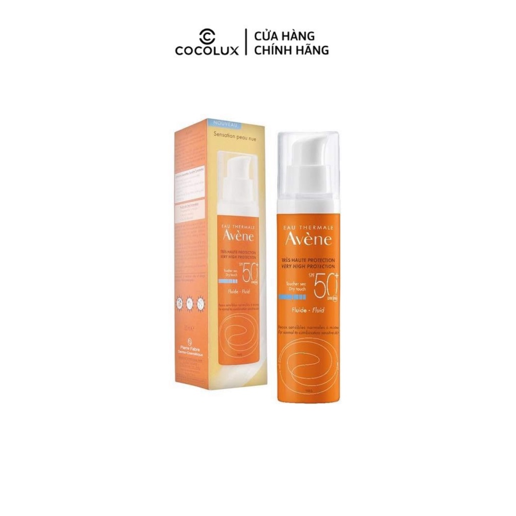 Kem chống nắng Avène cho da thường, da hỗn hợp Eau Thermale SPF 50+ COCOLUX