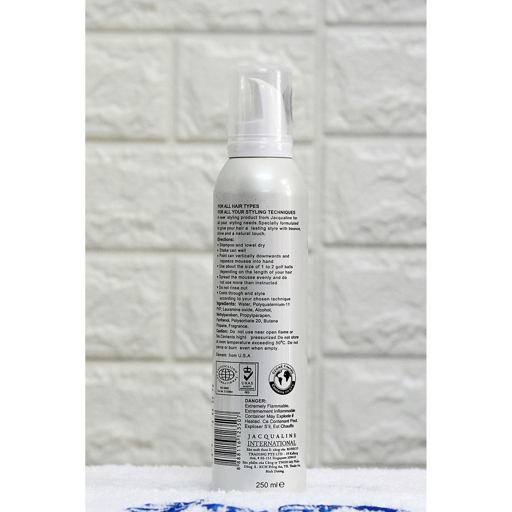 Mousse tạo kiểu tóc Jacqualine Hair Mousse