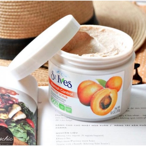 [HÀNG CHÍNH HÃNG] Kem Tẩy Tế Bào Chết Dạng Hũ ST.IVES Fresh Skin Apricot Scrub - Mỹ
