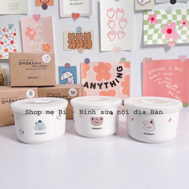 Bát sứ CERAMIC BOWL CAO CẤP Bluemama Hàn Quốc