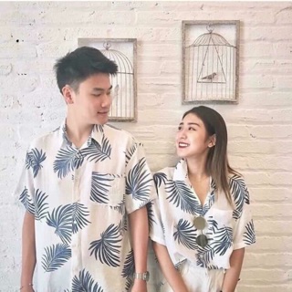 ÁO HOA QUẢ ĐI BIỂN-áo hawaii hoạ tiết team-đôi