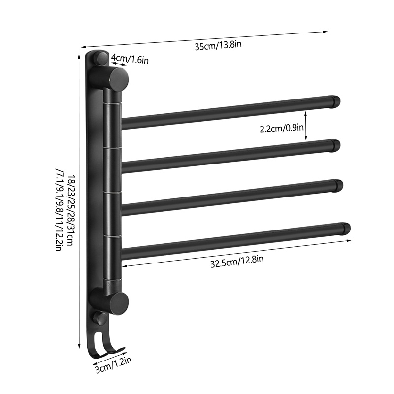 Giá Đỡ Treo Khăn Tắm Nhiều Tầng Chống Thấm Nước Có Thể Gấp Gọn Tiện Dụng