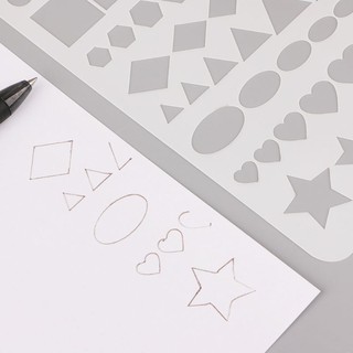 Bullet Journal Stencil Set Plastic Planner DIY Drawing Template Diary Craft