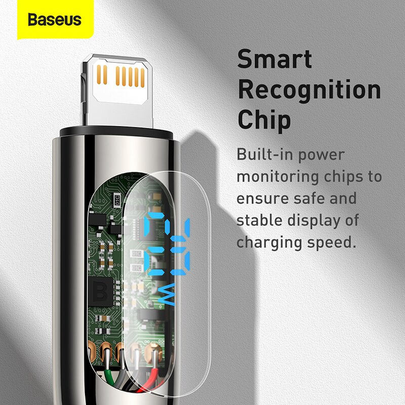 Cáp Sạc Nhanh Truyền Dữ Liệu Baseus PD 20W USB Type C Sang iPhone Cho iPhone 12 11 Pro Max Xs X
