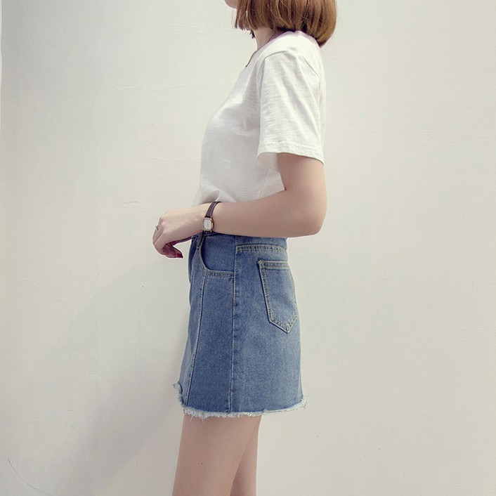 Chân váy bò ulzzang ( kèm quần )