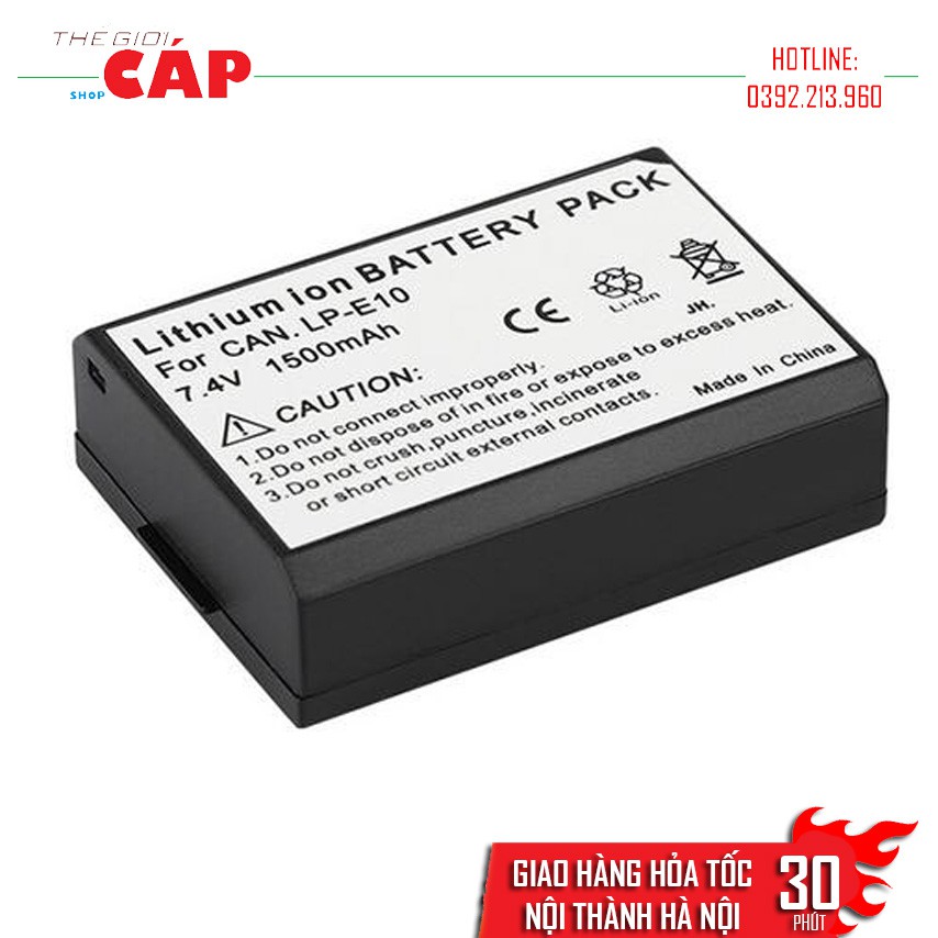 Pin Cho Máy Ảnh Canon Li-ion 7.4V 1500mAh LP-E10