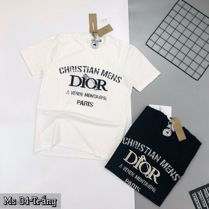 Áo cộc cổ tròn nam, áo phông Lv, sao chất cotton mịn