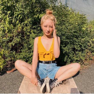 (có bán sỉ,ảnh thật,hoả tốc)🍒ÁO CROPTOP NƠ NGỰC🥑