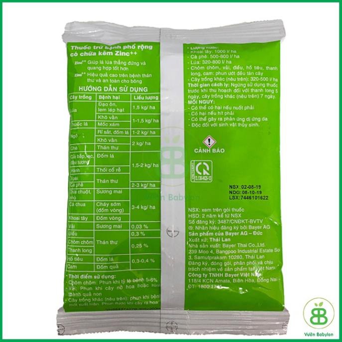 (NEW) Antracol 70wp gói 100g - Thuốc Trừ Bệnh Tạo Áo Giáp Kẽm Bảo Vệ Cây