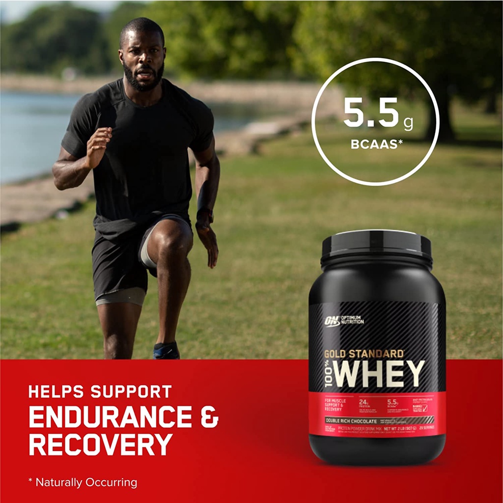 Gold Standard 100% Whey Protein, Sữa Whey bổ sung Protein, hỗ trợ phát triển cơ bắp, 2lbs