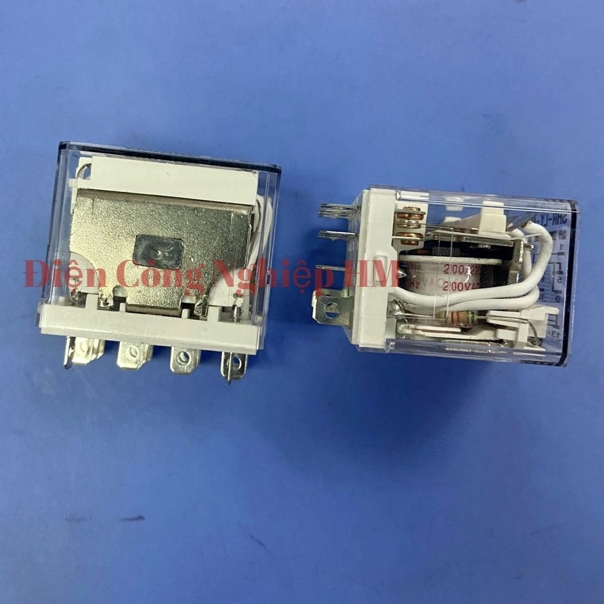 Relay Rơ le trung gian SUNGHO SHR-LY4SN - Chính Hãng 14 chân dẹt ngang to, có đèn