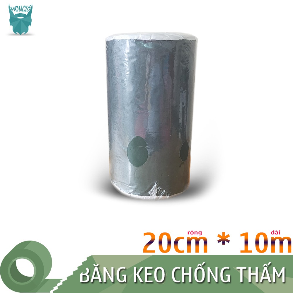 20cm10m - Băng keo dán vá màng bạt HDPE, dán mái tôn, vật liệu gia dụng, chống thấm nước