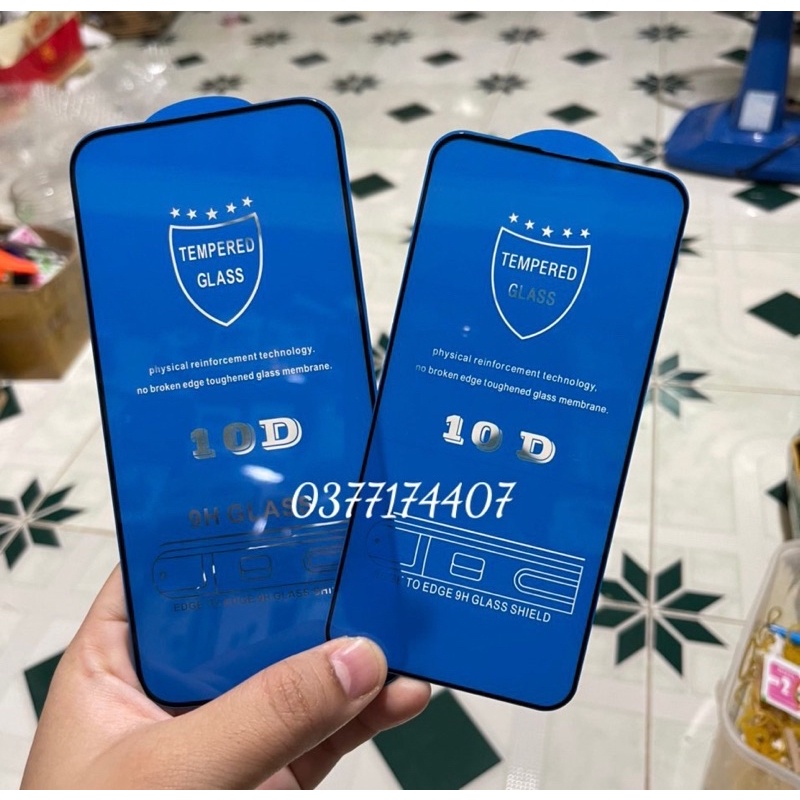 Kính cường lực Full màn 10D cho iPhone 14, 14 Plus, 14 Pro, 14 Pro Max bảo vệ máy