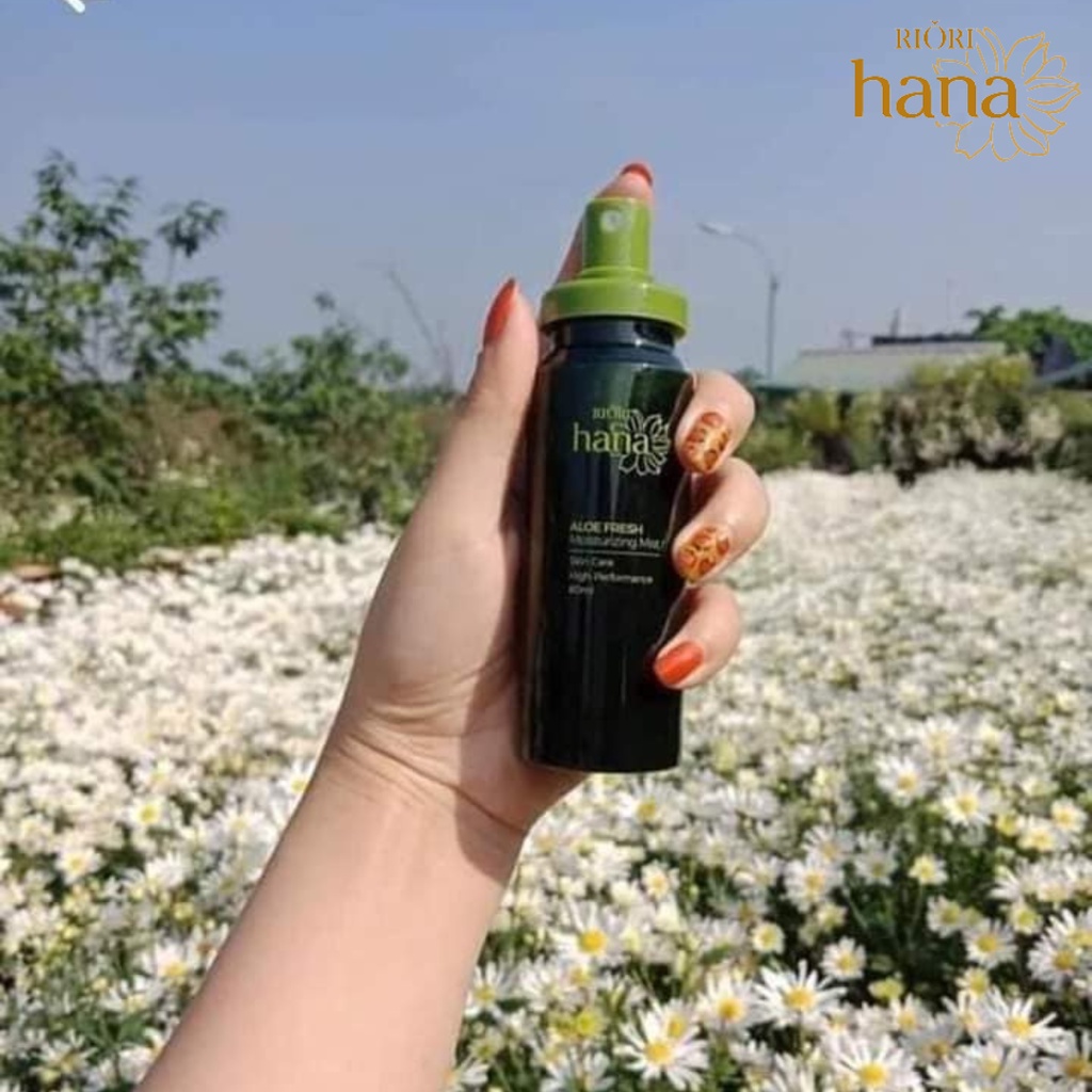 Xịt Khoáng RIORI Aloe Fresh 80ml – Xịt Cấp Ẩm Cho Da Tức Thời, Giữ lớp trang điểm, Giúp thư giãn, Giảm stress…