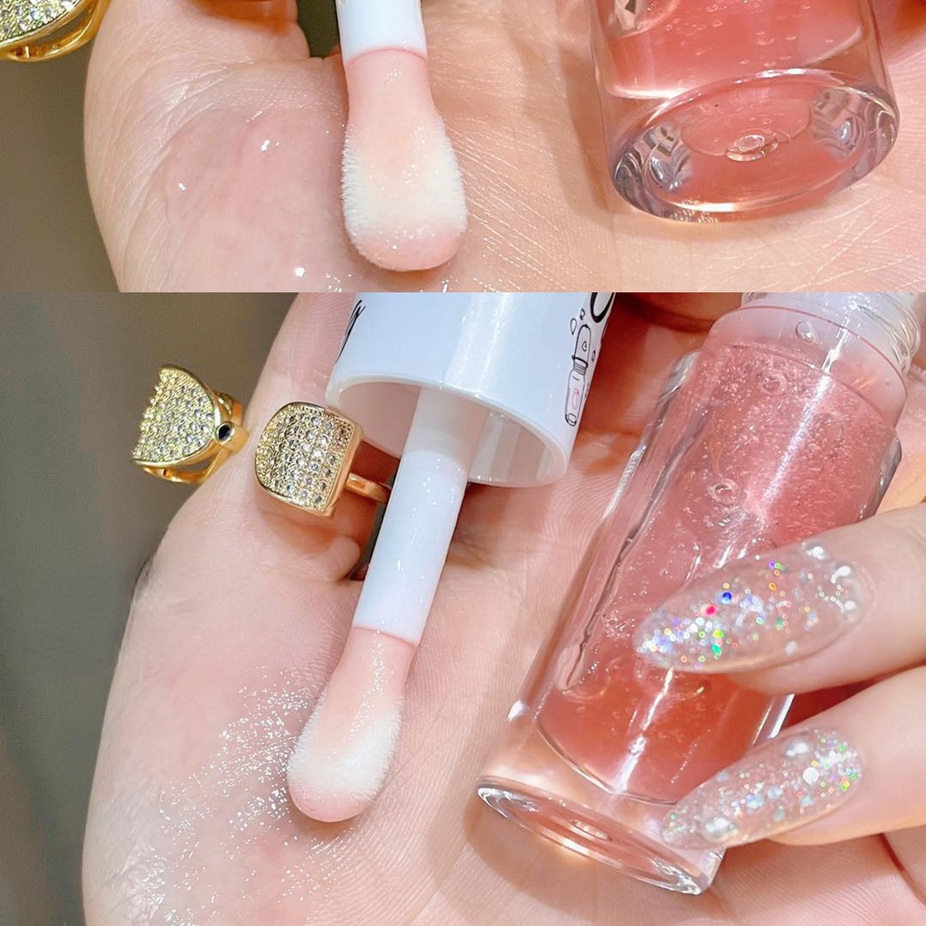 Mặt Nạ Môi Chiết Xuất Sữa Mật Ong / Đào Dưỡng Ẩm Tẩy Tế Bào Chết Làm Sáng Màu Môi