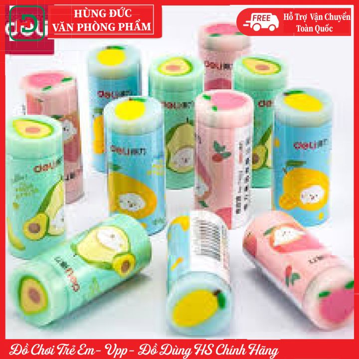 Tẩy hoa quả DELI tâỷ cực sạch tẩy bút chì 01400, sản phẩm đẹp mắt, không gây độc hại