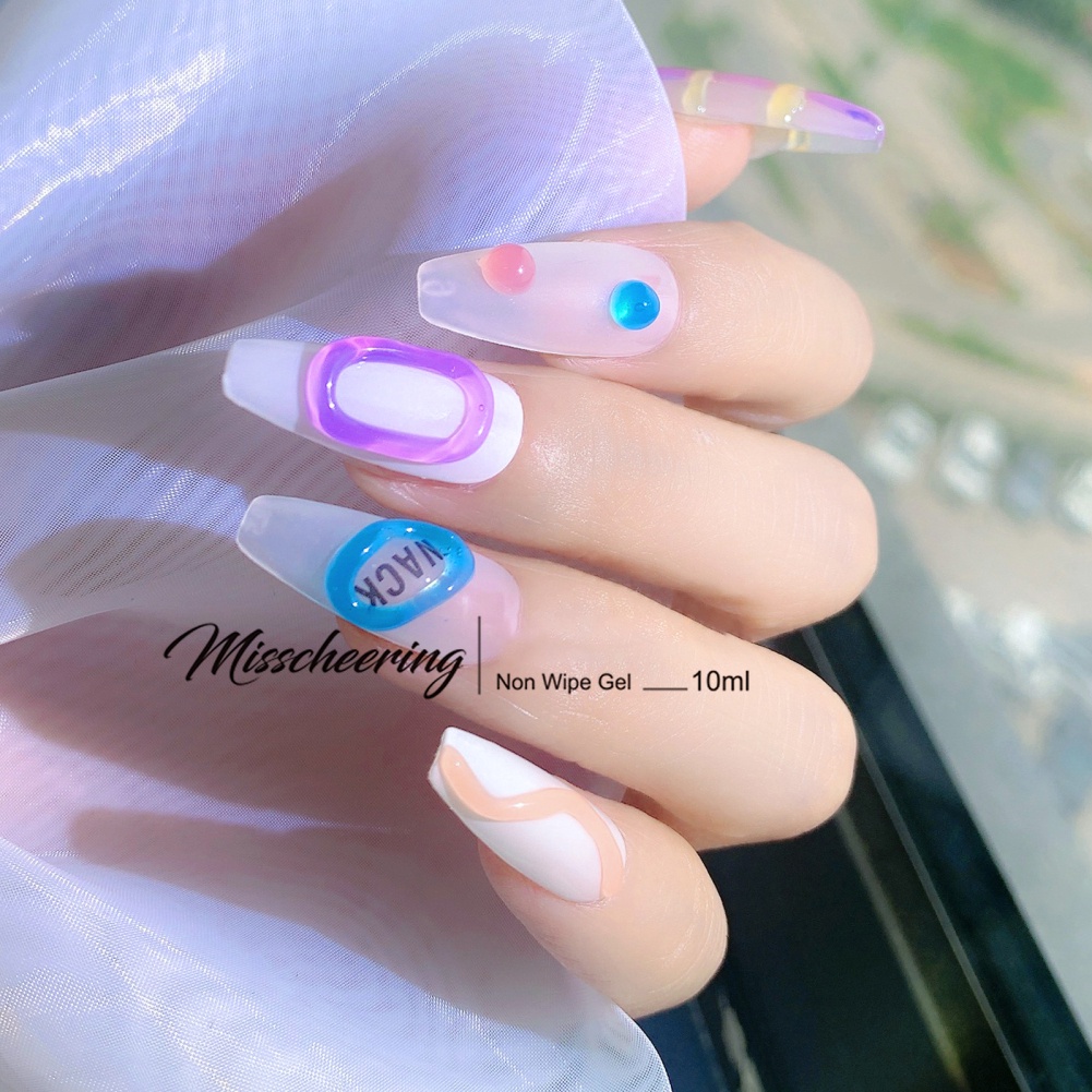 Gel sơn móng tay MISSCHEERING 5D10 hong bằng đèn UV chống thấm nước bền màu