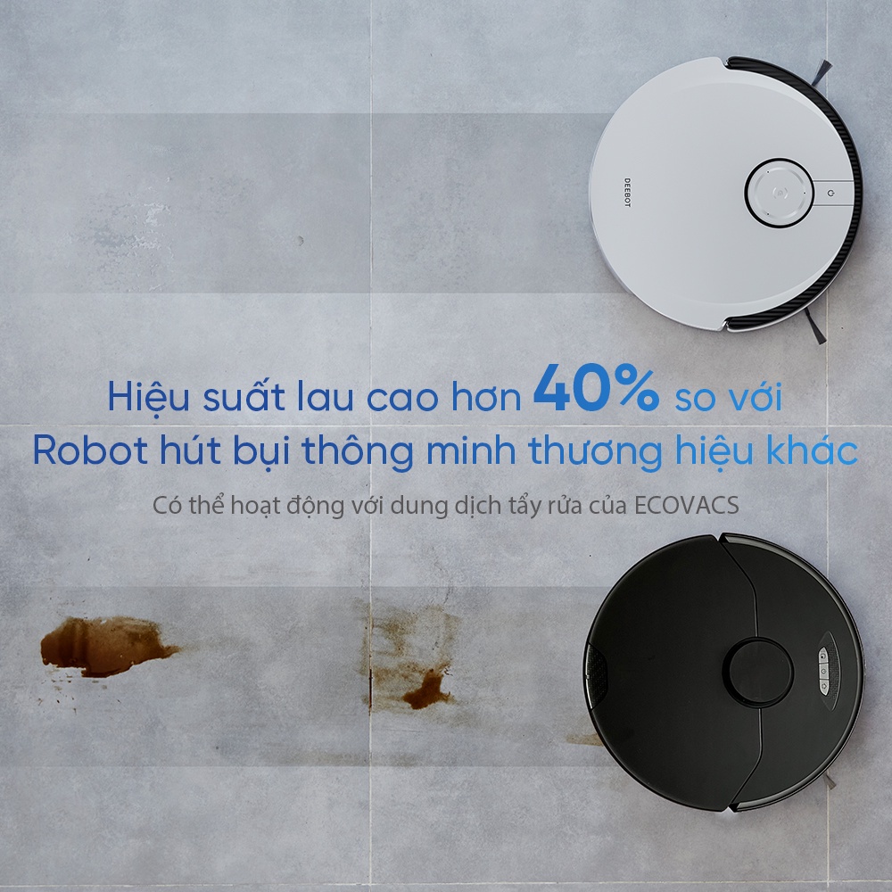 Robot Hút Bụi Lau Nhà Ecovacs Deebot X1 Omni (DEX11) Lực hút 5000Pa, Pin 5200mAh Bảo Hành 24T