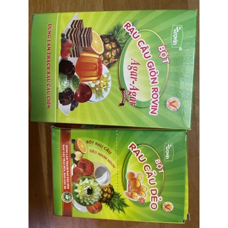 1 hộp jelly rovin, 1 hộp agar rovin