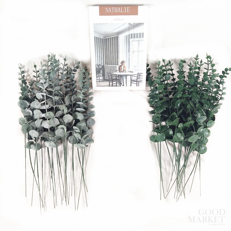 Nhánh Lá Bạch Đàn Nhân Tạo Bằng Nhựa Dùng Trang Trí Nhà Cửa / Tiệc Cưới