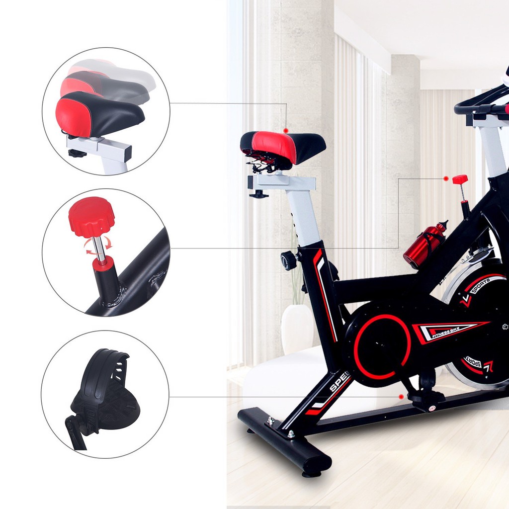 Xe đạp tập thể dục Spin Bike màu đen hàng chính hãng bảo hành 18 tháng