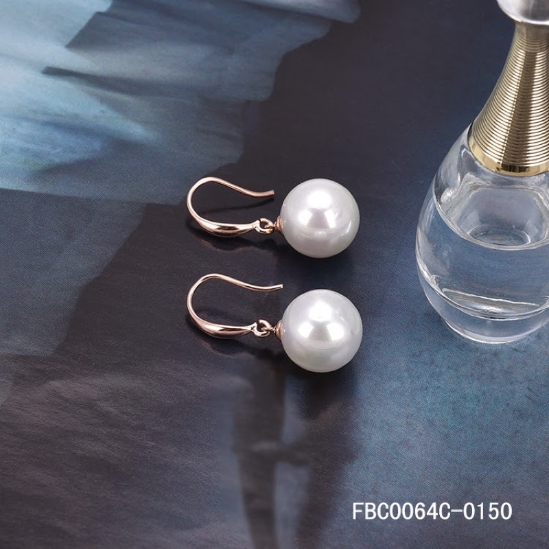 bông tai móc câu hạt châu nhỏ nhắn, khuyên tai phong cách hàn quôc