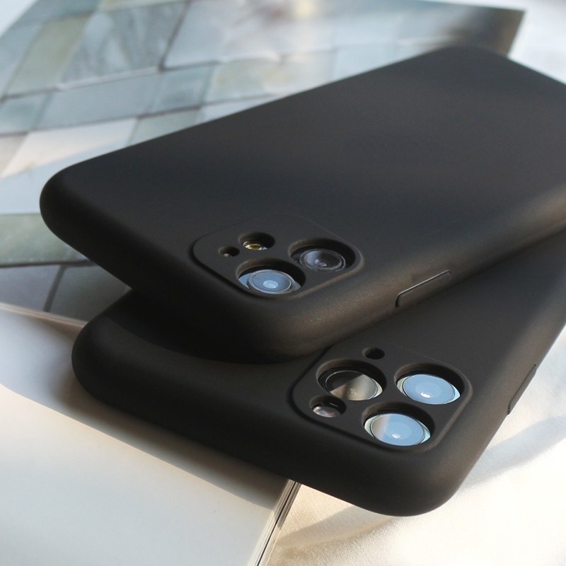Ốp lưng bằng silicon tích hợp bảo vệ ống kính Camera Cho iPhone 11 / Pro / Max