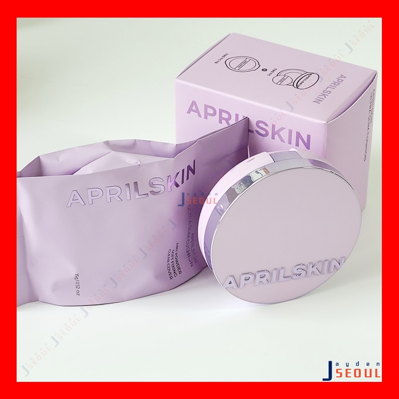 Phấn Nước [April Skin] Ultra Slim Cushion Airy Powder Slim Fixing Clear Cover+refill