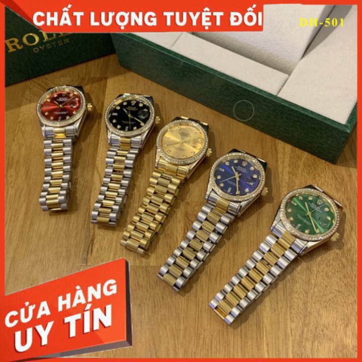 (Thẻ bảo hành 12 tháng) (Rolex.viền trơn) Đồng hồ nam ROLEX - hàng cao cấp -dây đúc đặc, không bay màu- Bảo hành 12 thán | BigBuy360 - bigbuy360.vn