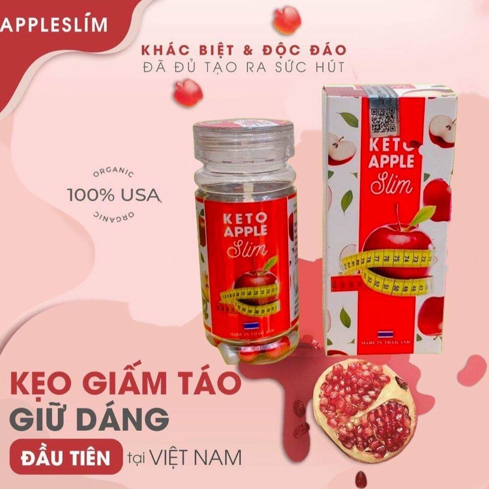 Giảm cân Keto Apple Slim Trà giảm cân nhanh cấp tốc an toàn thảo mộc không phải thuốc giảm cân